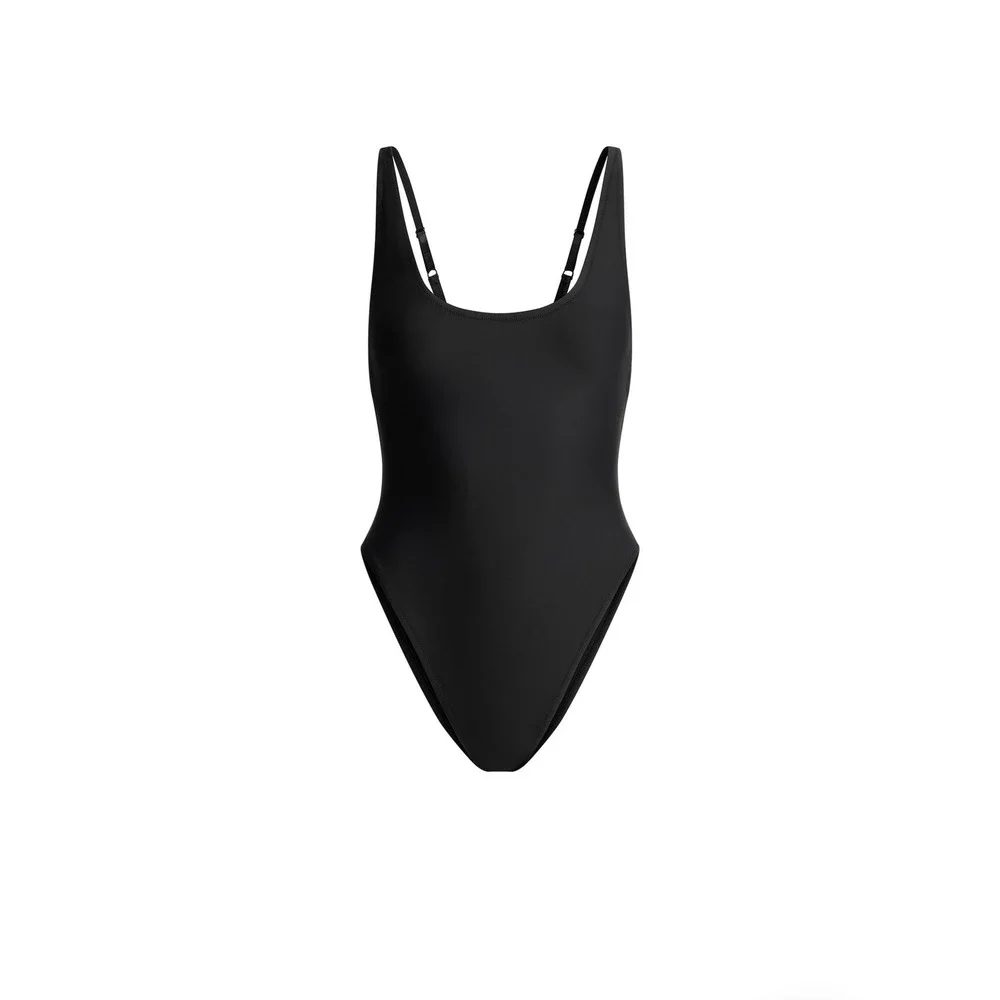 Skim Scoop Neck Onepeice /‎ Color Onyx / Size X-Large